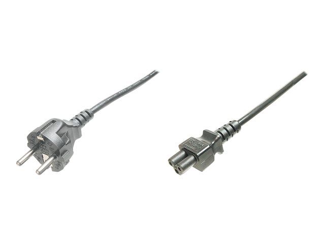 Digitus Power Cable - IEC 60320 C5 to CEE 7/7 (M) - 250V AC - 1.8m - Molded - Black