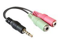 Delock 3.5mm Audio Adapter - Stereo Mini Jack Male to Female - 12cm
