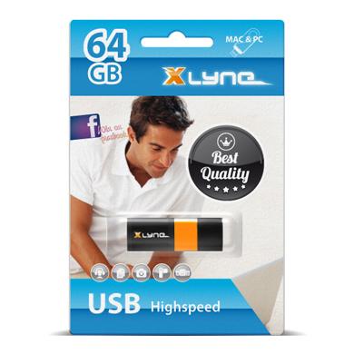 XLyne Wave 64GB USB Flash Drive Type-A 2.0