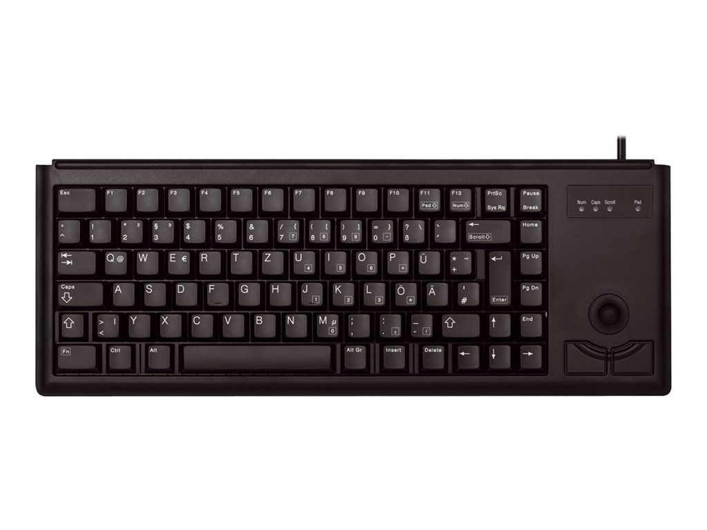 Cherry Compact Keyboard G84-4400 - Keyboard - PS/2 - German - Black