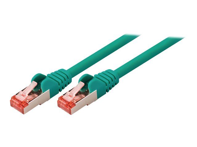 Nedis Valueline Network Cable - 50cm, RJ-45 (M) to RJ-45 (M), SFTP, CAT 6, Halogen-free, Molded Round, Hook-less - Green