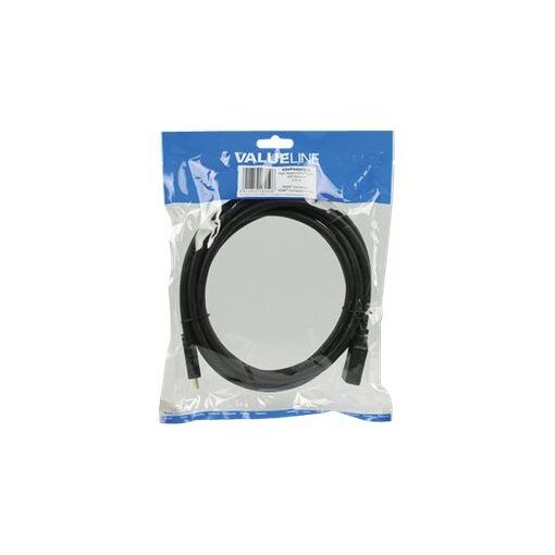 Nedis Valueline HDMI Extension Cable with Ethernet - 3m - Black