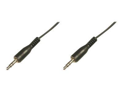 Assmann Audio Cable - 3.5mm Stereo Male to Male - 1.5m - Shielded - Black