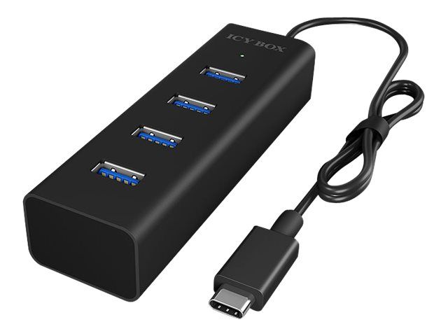 RaidSonic ICY BOX IB-Hub1409-C3 - 4-Port SuperSpeed USB 3.0 Hub (Desktop)