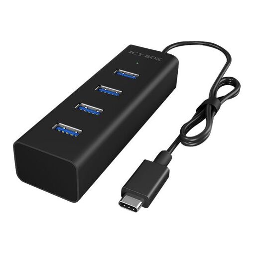 RaidSonic ICY BOX IB-Hub1409-C3 - 4-Port SuperSpeed USB 3.0 Hub (Desktop)