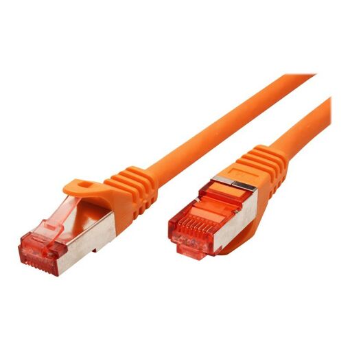 Cable de conexión Secomp RJ-45 (M) a RJ-45 (M), 5 m, SFTP, PiMF, sin halógeno, moldeado y bloqueado - Naranja