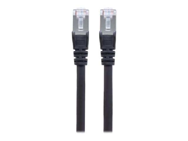 Câble de raccordement IC Intracom Cat6A, 1 m, Noir, Sans accroche
