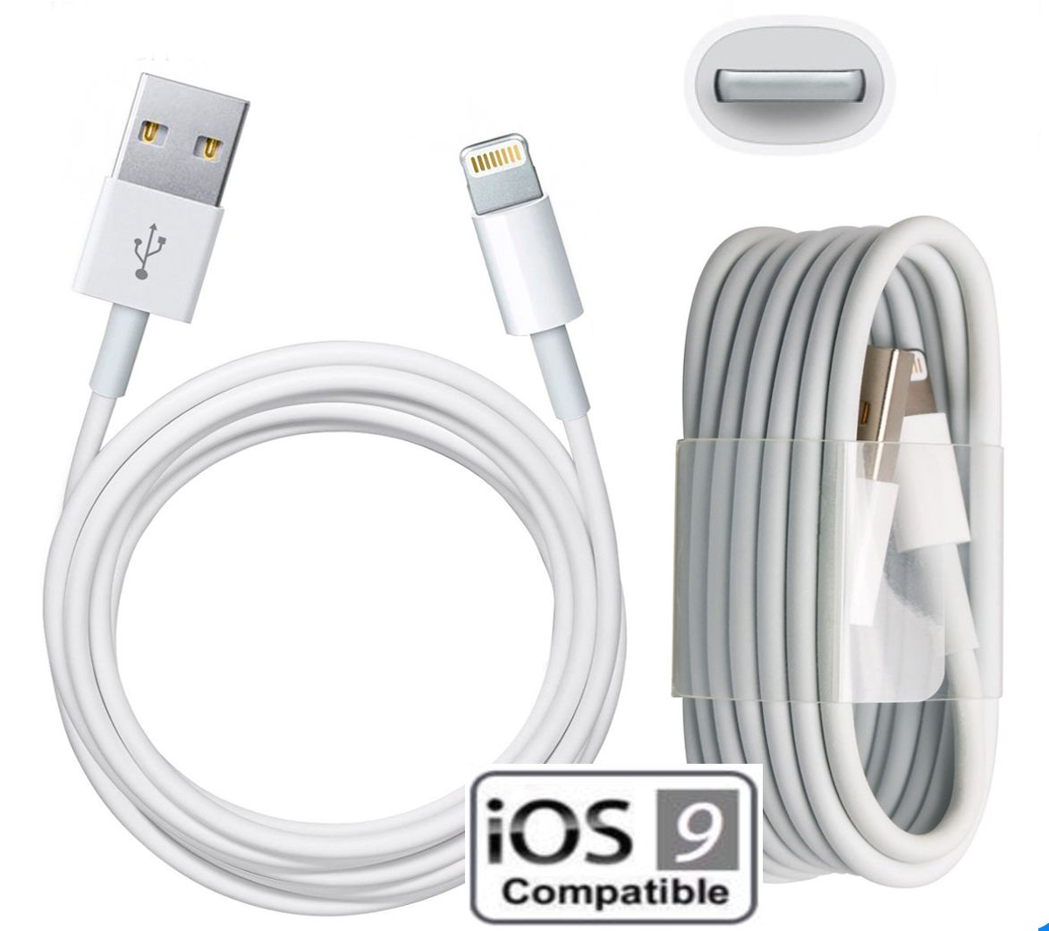 USB Cable for Apple iPhone 7/7 Plus - White, 1M