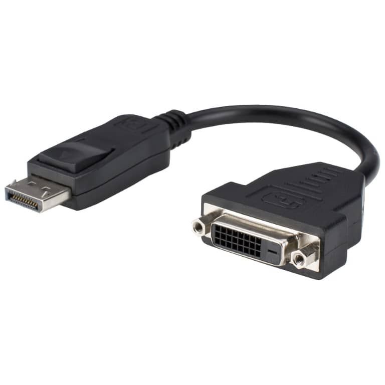 Cookie Informatique DisplayPort to DVI-D Adapter Cable, 0.10/0.20m Black
