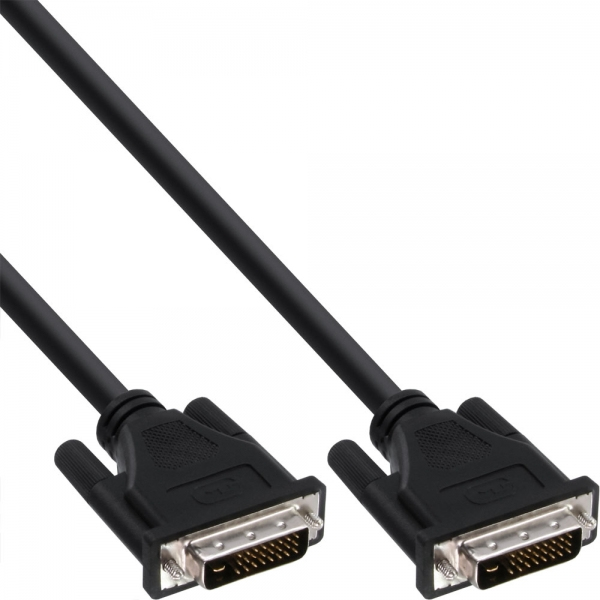 InLine DVI Cable 2m Dual Link DVI-D Black