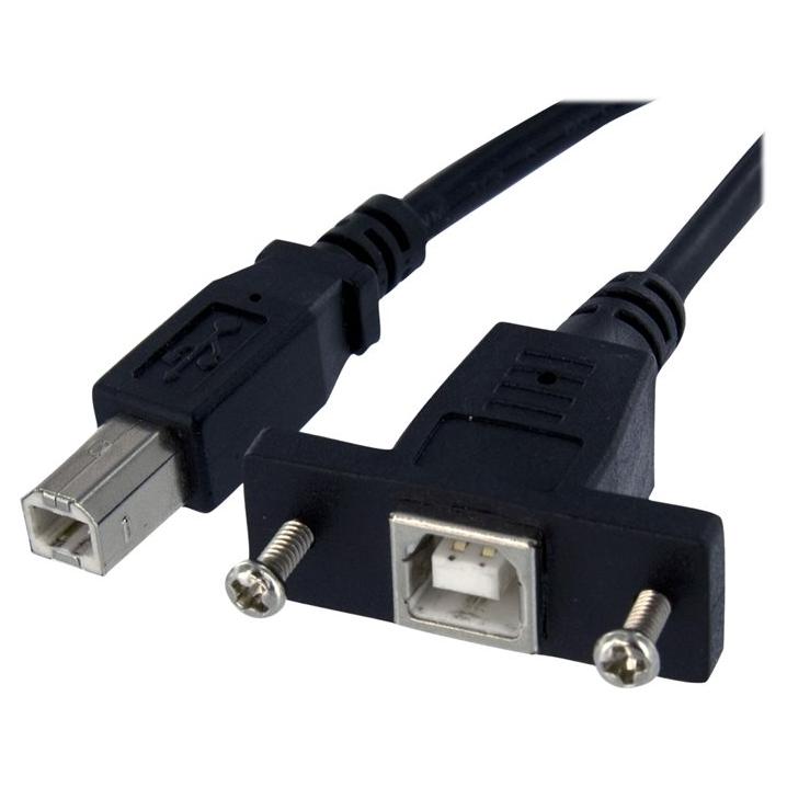Cable StarTech.com para montaje en panel USB - 91 cm, Tipo B Femenino a Masculino