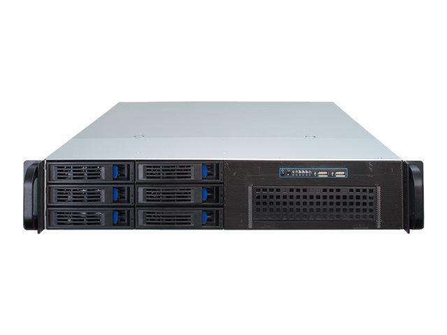 Inter-Tech 2U Rackmount Chassis, SSI EEB, SATA Hot-Swap, No Power, USB