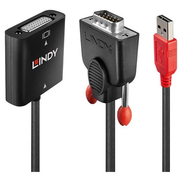 Lindy VGA Converter - VGA to DVI Adapter