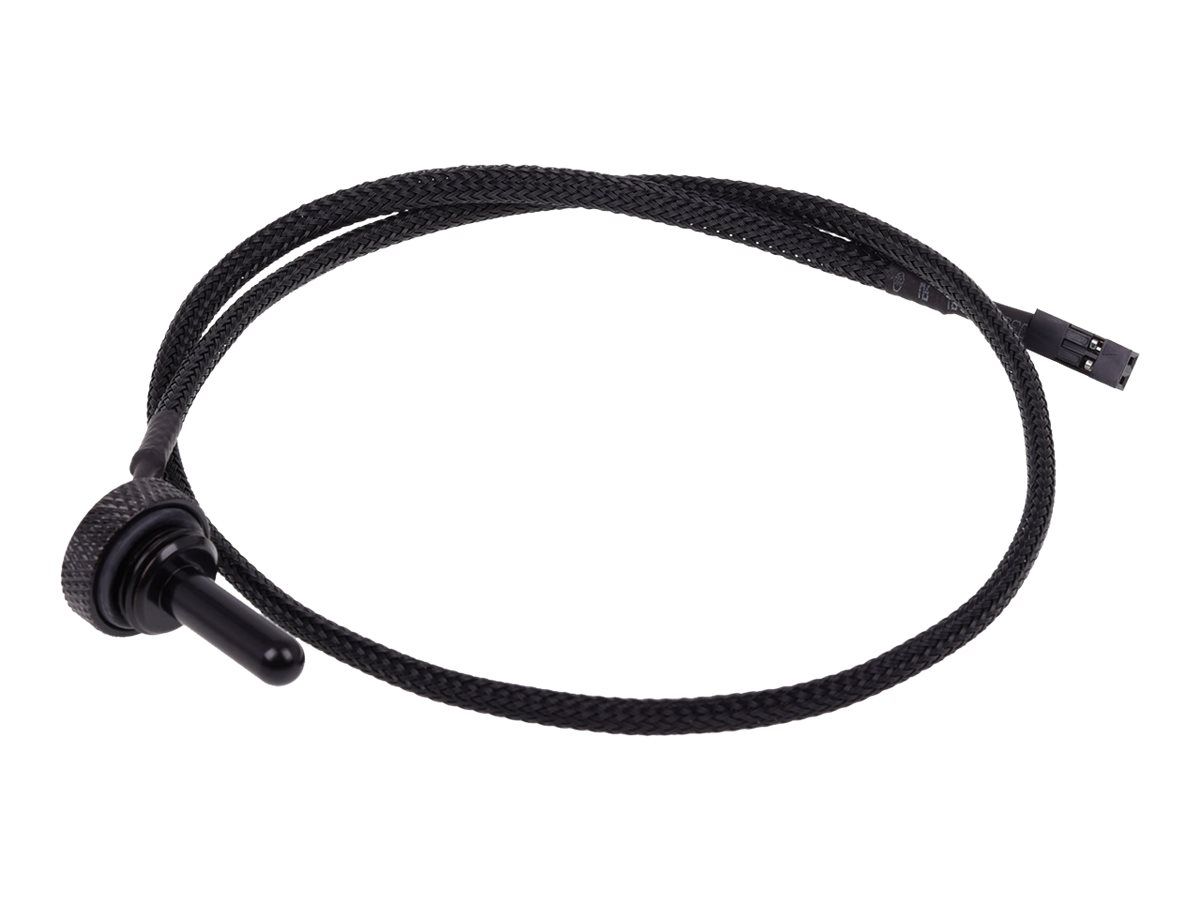 Alphacool Eiszapfen Liquid Cooling Temperature Sensor Plug G1/4 - Deep Black - 50 cm