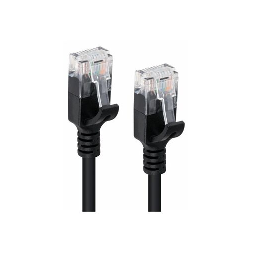 Câble réseau MicroConnect - 15 cm, UTP CAT 6, RJ-45 (M) vers RJ-45 (M), Noir