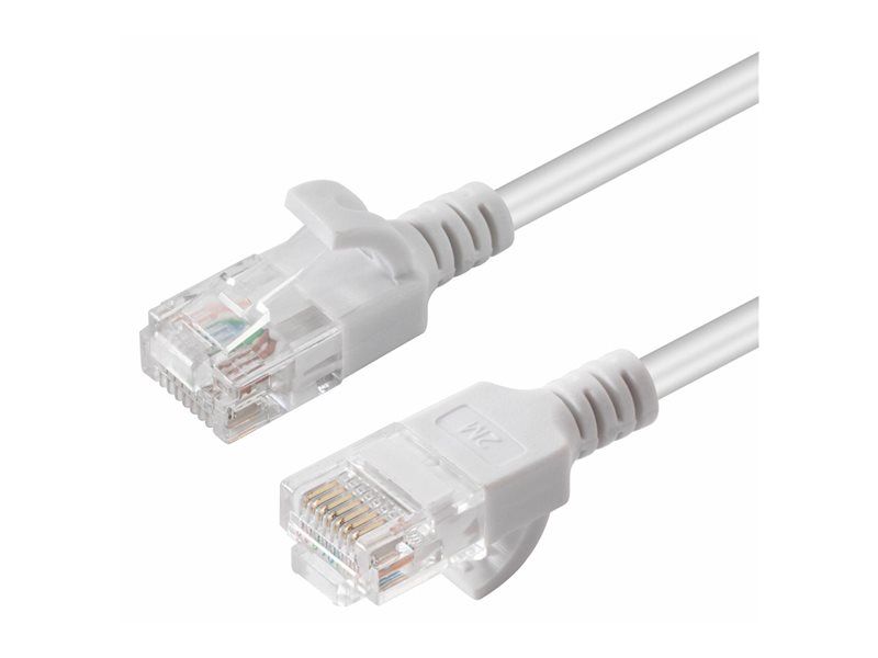 Cable de red MicroConnect - 7,5 m UTP CAT6 - RJ-45 (M) a RJ-45 (M) - Bloqueado - Blanco