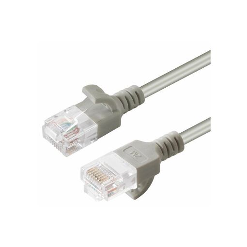 Câble réseau MicroConnect - 3 m, Cat 6 UTP, RJ-45 (M) vers RJ-45 (M), gris