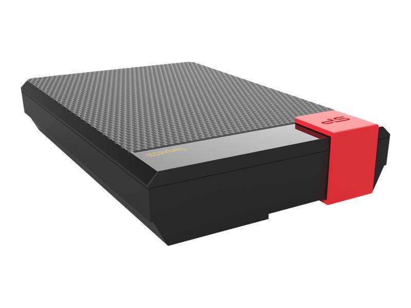 Silicon Power Diamond D30 - 2TB External Portable Hard Drive - 2.5" - USB 3.1 Gen 1 - Black Red