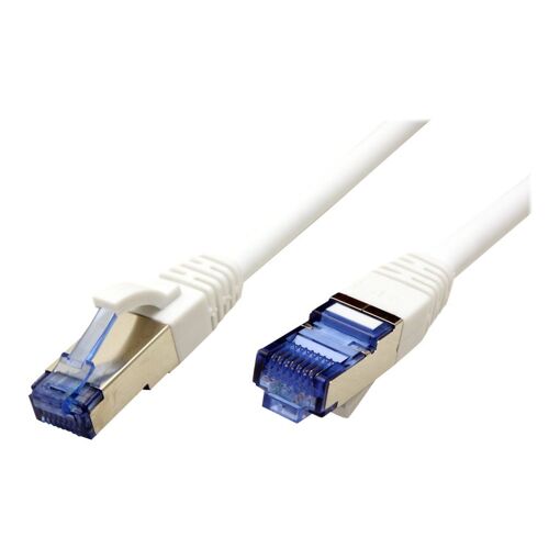 Secomp CAT 6a SFTP Cable, 5m, RJ-45 (M) to RJ-45 (M), Halogen-Free, Molded, Locking, White