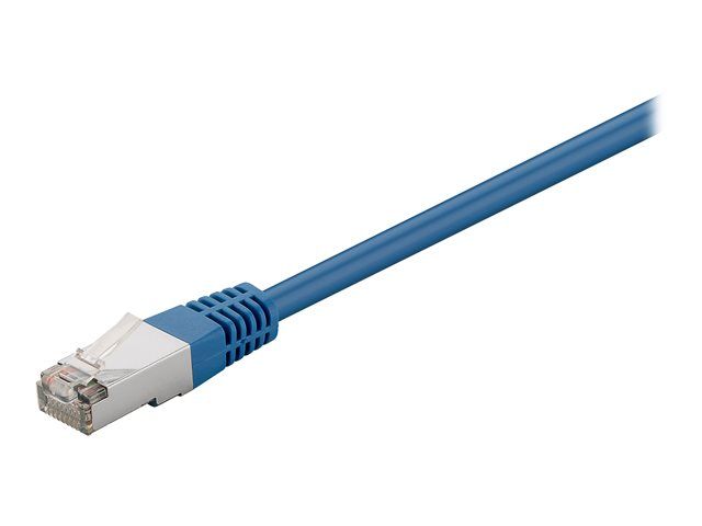 Wentronic Network Cable - 2m, Cat5e, Shielded Twisted Pair (STP), Blue