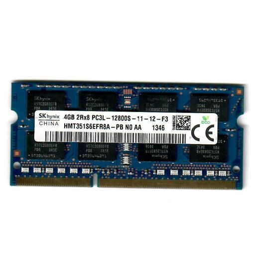 Módulo de memoria Hynix de 4 GB DDR3L (204 pines, 1600 MHz, CL11)