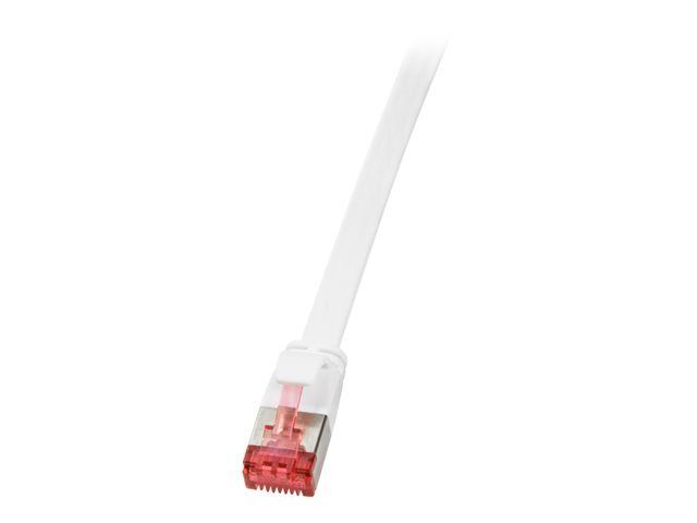 2direct SlimLine Ethernet Cable - CAT 6, Molded, Flat, White