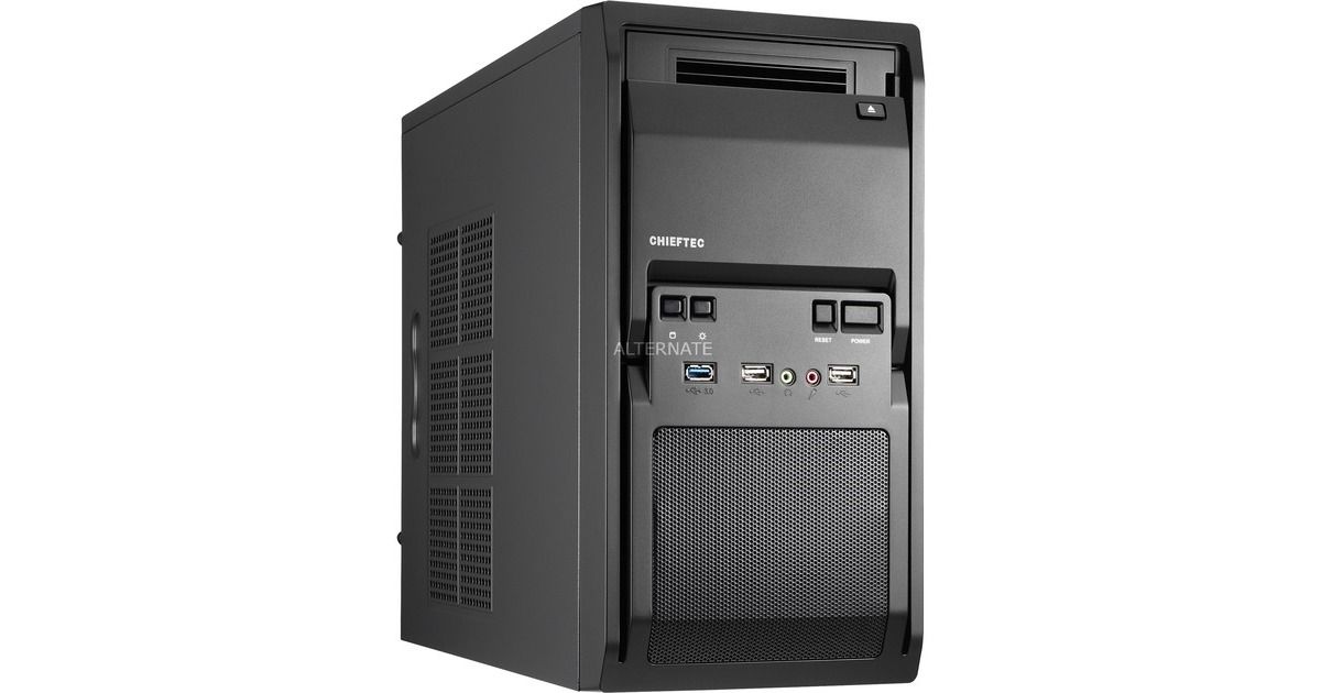 Caja de PC Chieftec LT-01B-350GPB Torre Media, Negra