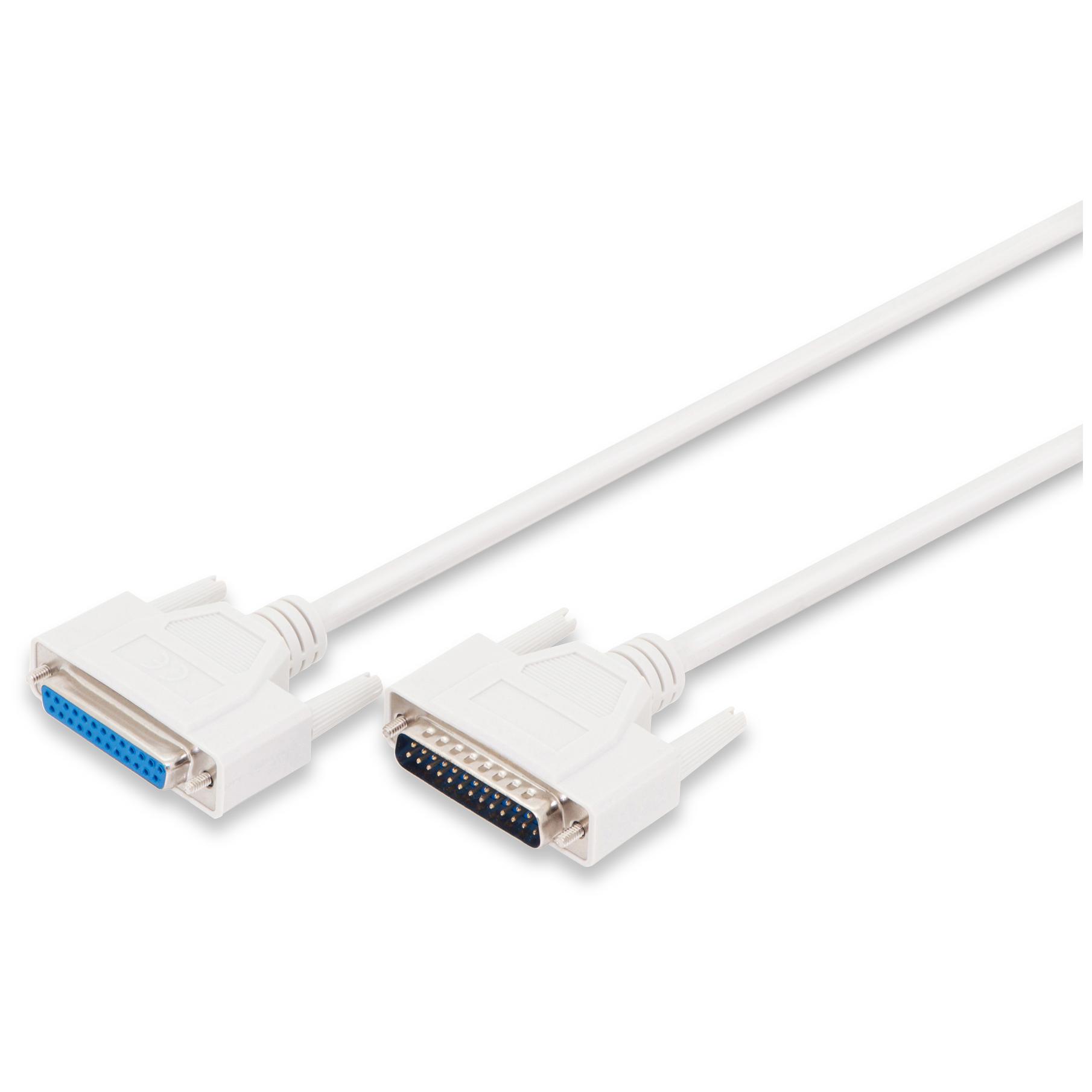 Cable de extensión Digitus para transferencia de datos, D-Sub25/M - D-Sub25/F