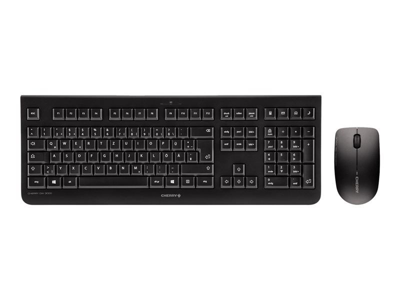 Cherry DW 3000 Wireless Keyboard and Mouse Set - Black