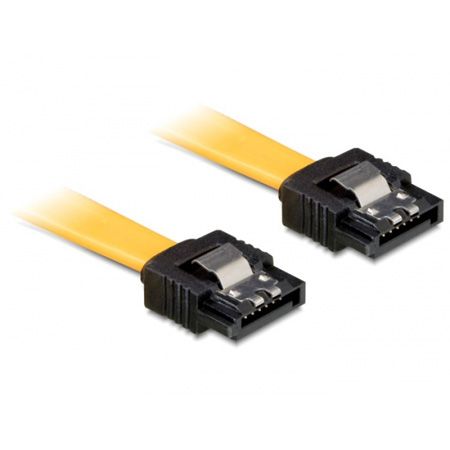 Delock SATA Cable - 20cm, Locked, Right Angle Connector