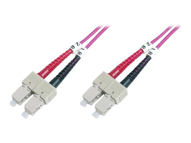 Digitus Professional Multi-Mode Fiber Optic Cable - 7m, OM4, Duplex, 50/125 Microns, Halogen-Free