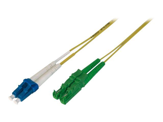 Digitus LC (M) to E2000/APC (M) Single-Mode Patch Cable - 10m, 9/125µm OS1 - Yellow