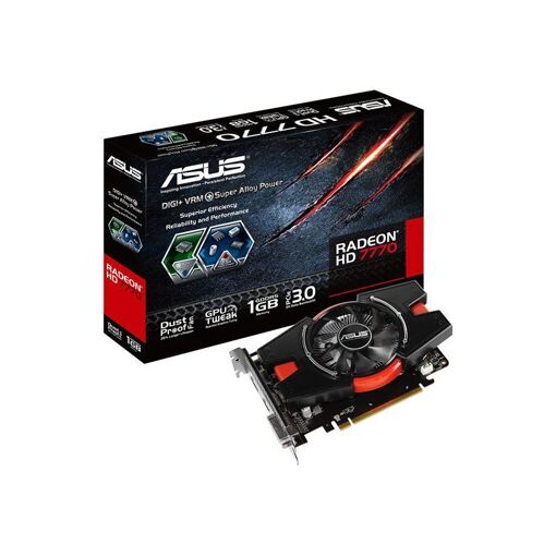 Carte graphique ASUS Radeon HD 7770 - 1 Go GDDR5 - PCIe 3.0 x16 - DVI, HDMI, DisplayPort