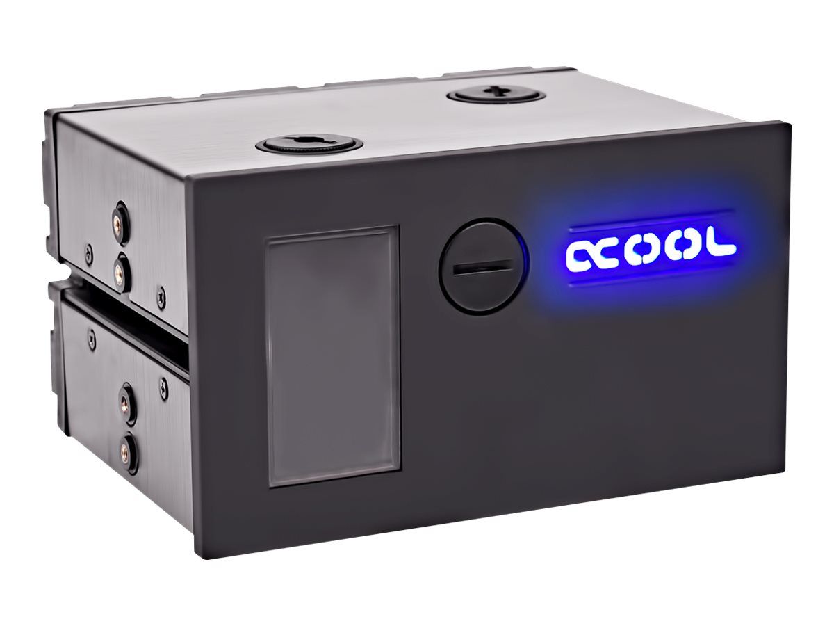 Alphacool D5 Single Laing Reservoir - Cooling System Container - Black