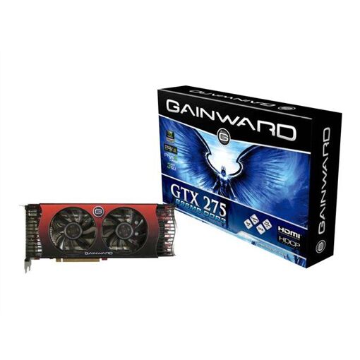 Carte graphique Gainward GTX 275 - 8 Go GDDR3 - PCIe 2.0 x16 - 2x DVI, sortie HDTV