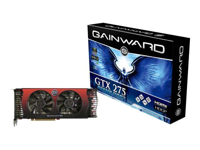Gainward GTX 275 Graphics Card - 8GB GDDR3 - PCIe 2.0 x16 - 2x DVI, HDTV Output