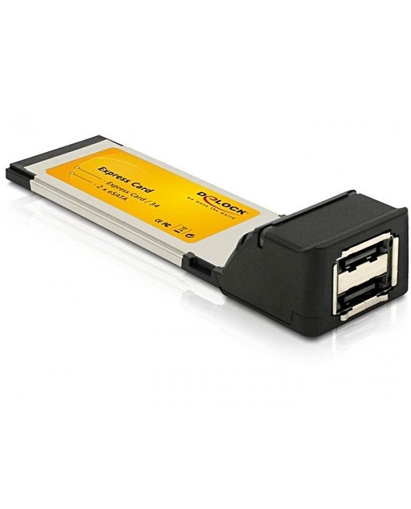 Controlador de almacenamiento Delock de 2 canales eSATA 6Gb/s ExpressCard/34