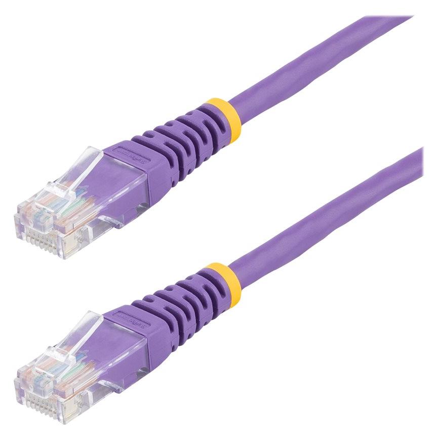 Cable de conexión StarTech de 6 pies Cat5e - Violeta