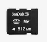 SanDisk Memory Card - 512MB, Micro (M2) with Duo Adapter