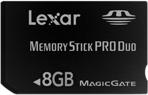 Lexar 8GB MS PRO DUO Flash Memory Card for Sony PSP & PlayStation 3