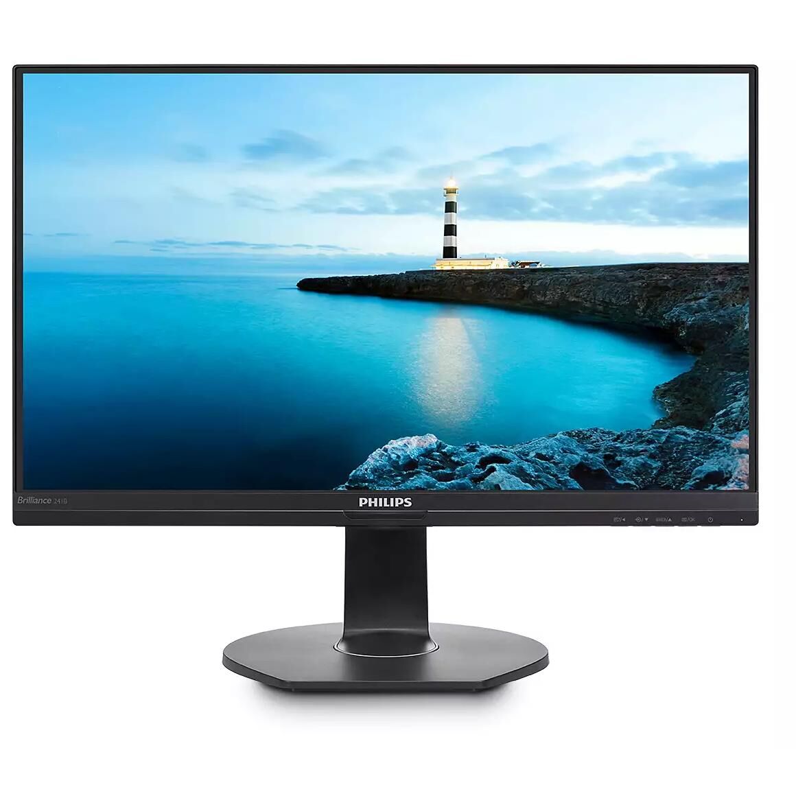 Philips B Line 241B7QUPBEB - LED Monitor - 24" (23.8" Visualable) - Full HD 1080p @ 60Hz - IPS - 250 cd/m² - 1000:1 - 5ms - HDMI, VGA, DisplayPort, USB-C - Speakers - Textured Black