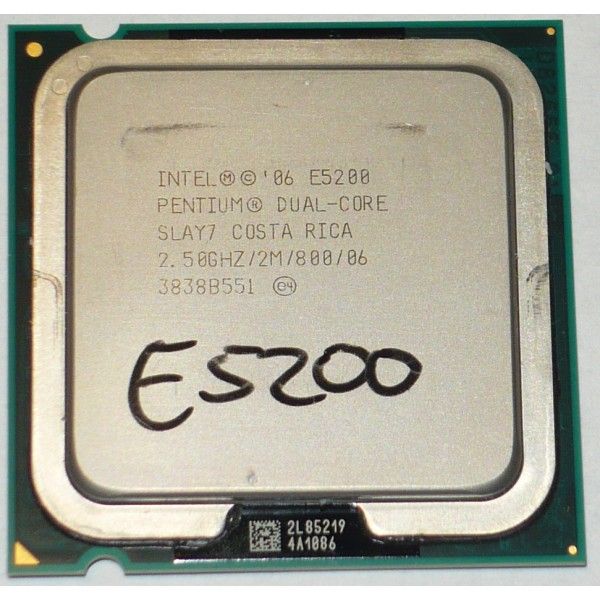 Intel Pentium Dual Core CPU E5200 (SLAY7) 2.5GHz 2MB/800 LGA775