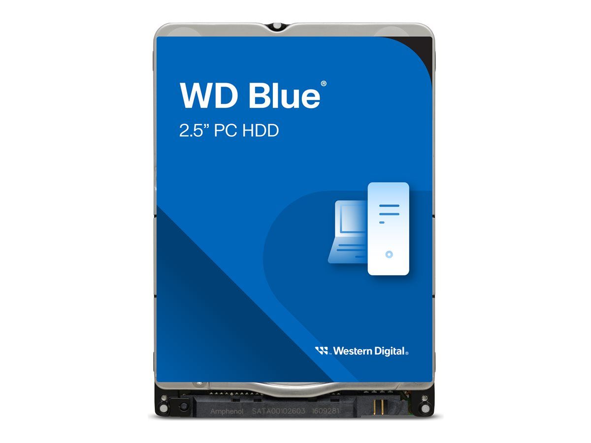 WD Blue 2TB Internal Hard Drive - 2.5" SATA 6Gb/s, 5400 RPM, 128MB Cache, for Intel NUC 13