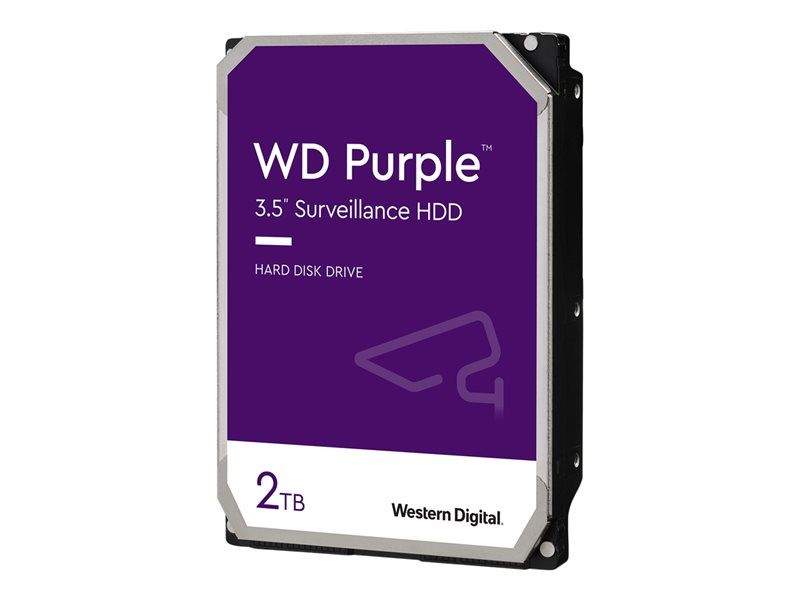 Western Digital Purple 2TB Internal Hard Drive - 3.5" SATA 6Gb/s - 64MB Buffer - for My Cloud EX2, EX4