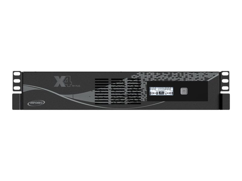 INFOSEC X4 RM Plus 800 - UPS montable en rack - 220/230/240V CA - 480W - 800VA - Monofásico - 9Ah - USB - 6 conectores de salida (19mm)