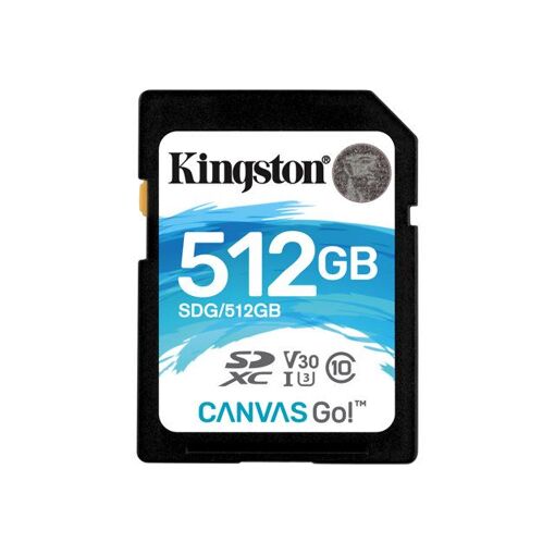 Kingston Canvas Go! 512GB SDXC UHS-I Memory Card