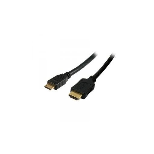 Câble HDMI avec Ethernet SybaUSA - 19 broches Mini HDMI Type C mâle à HDMI mâle - 1,8 m - Noir