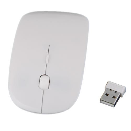 Ebtek 2.4GHz Wireless Optical Mouse (White, 10m Range)