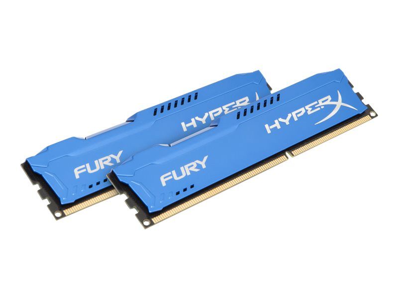 HyperX Fury 8GB (2x4GB) DDR3 Kit - 1600MHz, PC3-12800, CL10, 1.5V, Unbuffered, Non-ECC