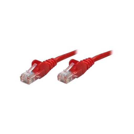 IC Intracom RJ-45 (M) to RJ-45 (M) Cable - 50 cm - UTP - CAT 5e - Straight, No Hook - Red